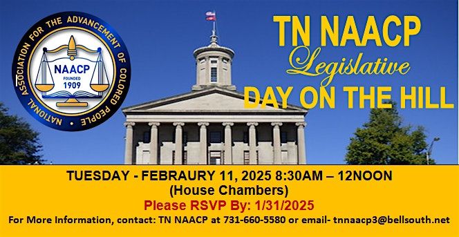 2025 TN NAACP LEGISLATIVE DAY ON THE HILL