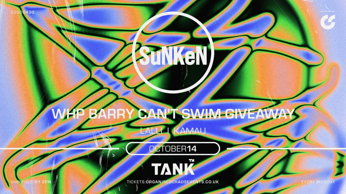 Sunken - Barry Can't Swim WHP Giveaway - Mondays at Tank