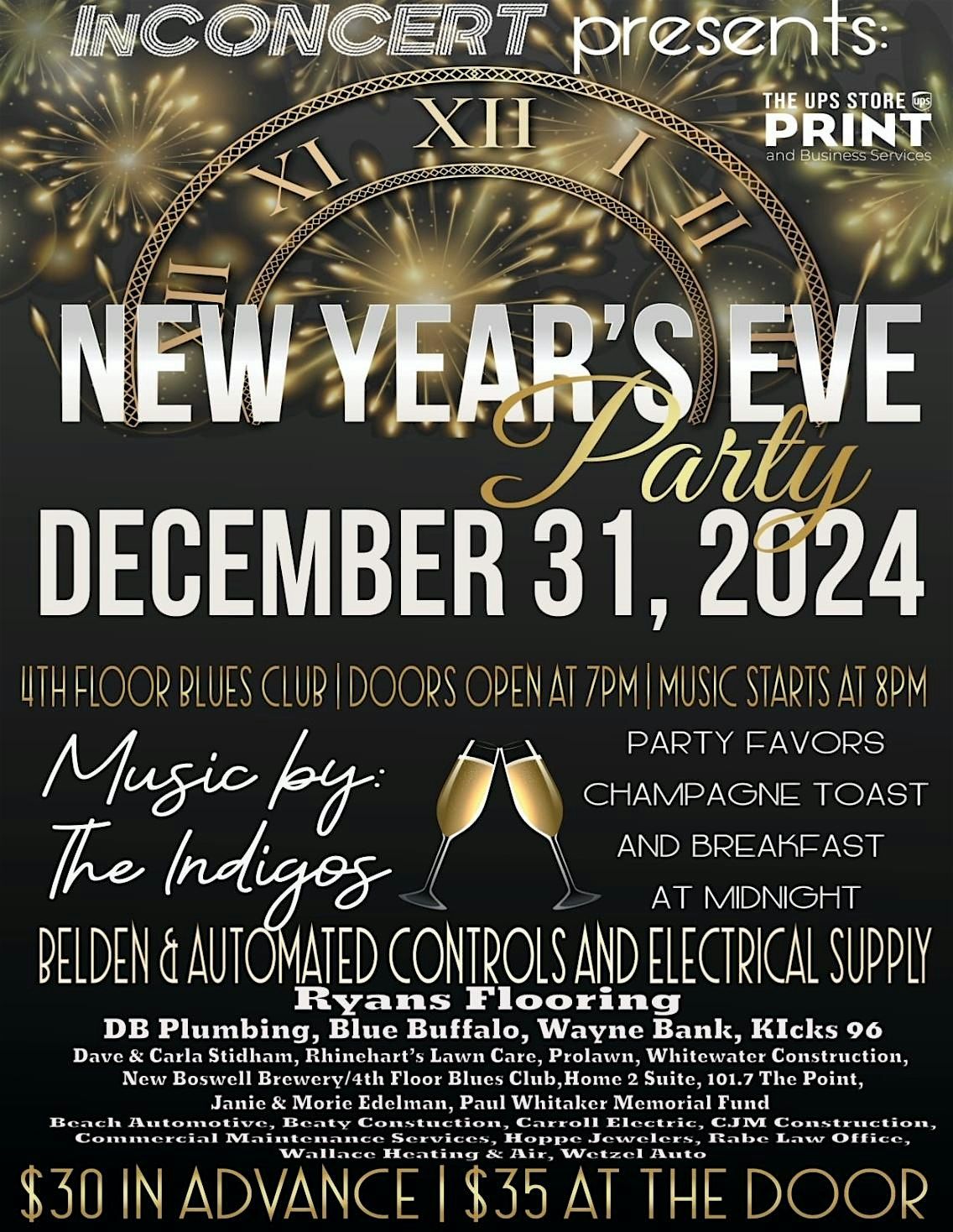 New Year's Eve Party presented by InConcert