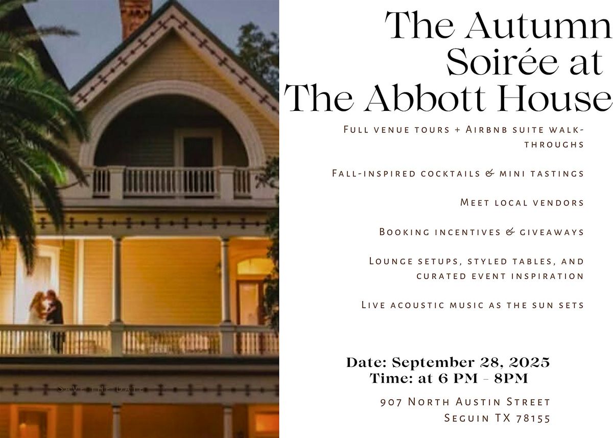 Autumn Soir\u00e9e at The Abbott House