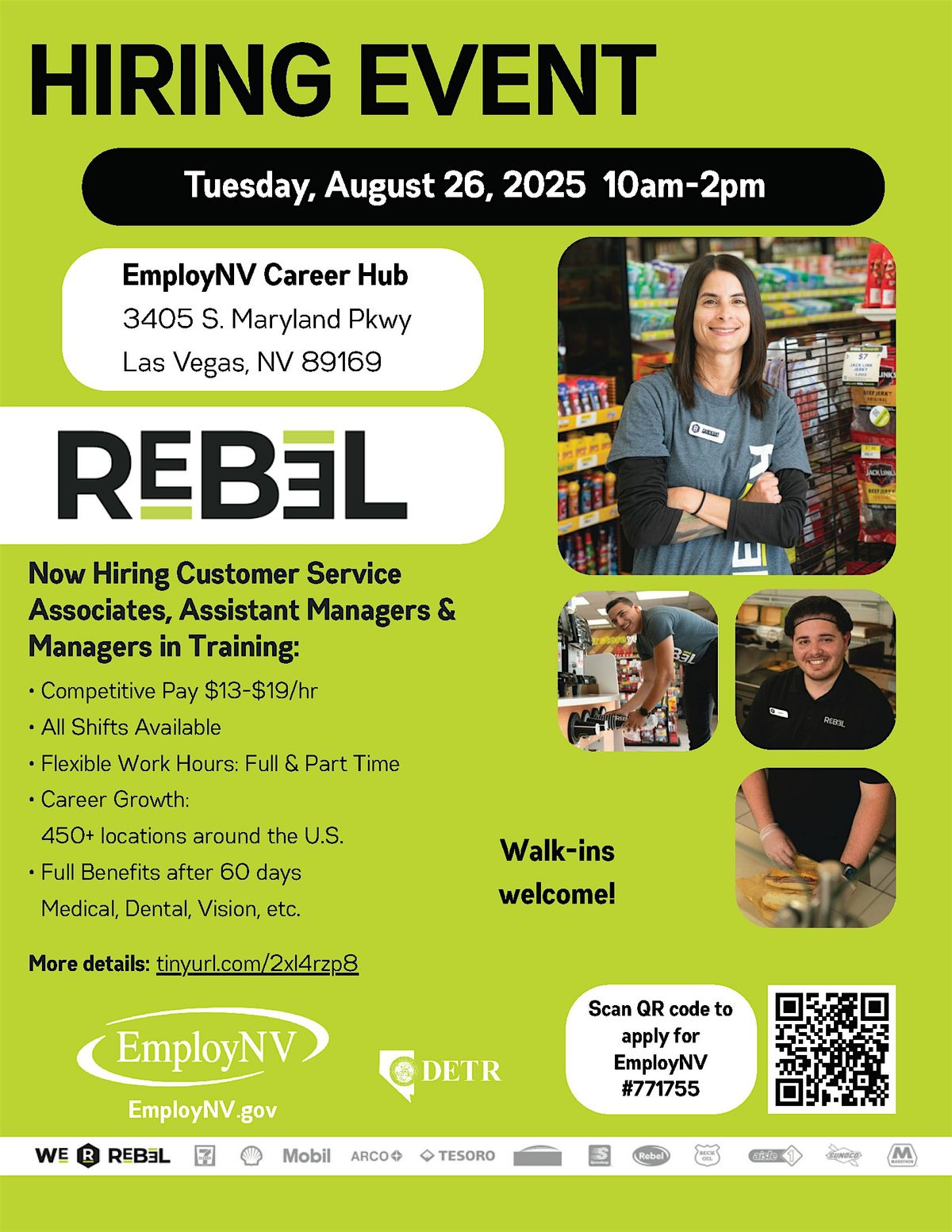 Rebel Stores Hiring Event