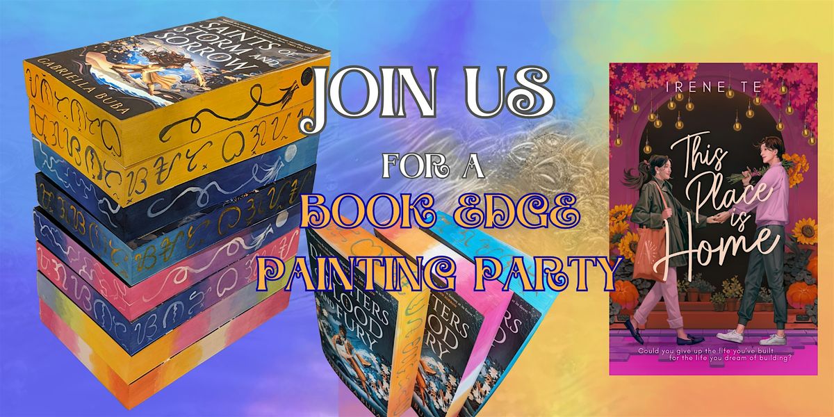 Book Edge Painting Workshop with Local Authors Irene Te and Gabriella Buba