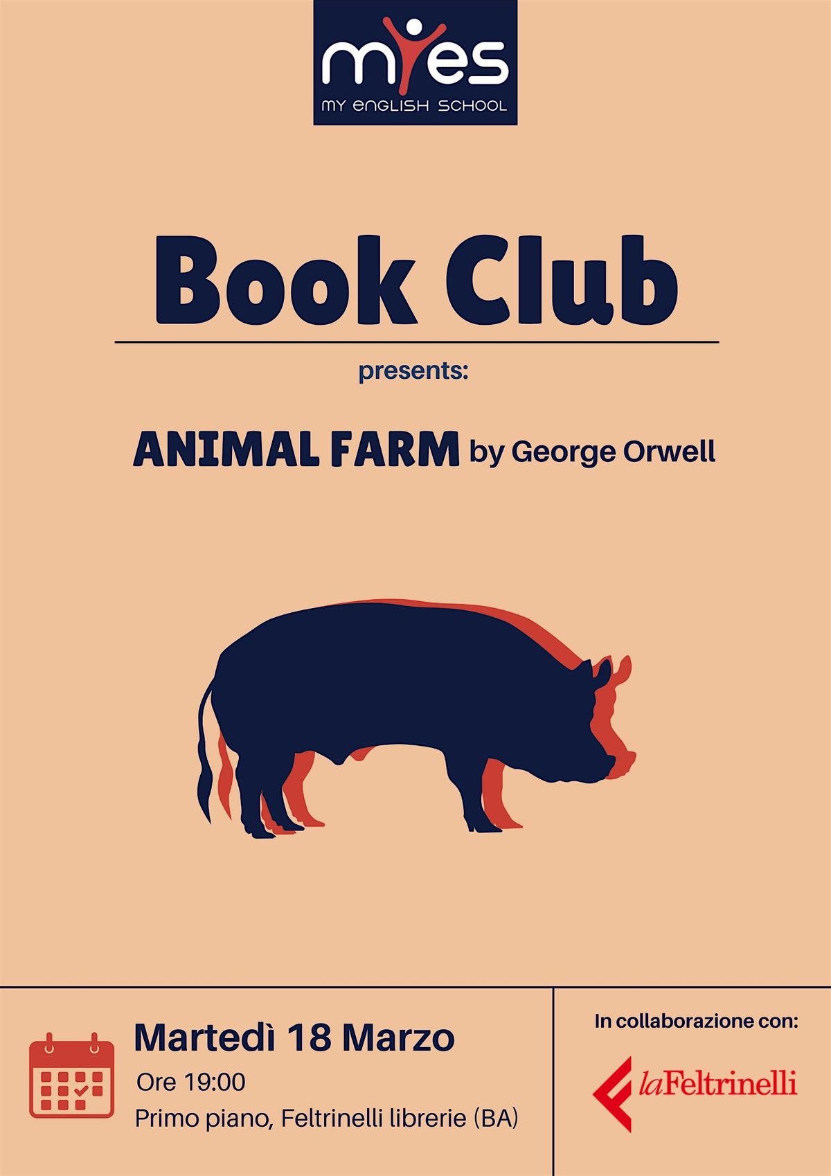 MyES Bari @Feltrinelli  - Book Club Animal Farm by George Orwell