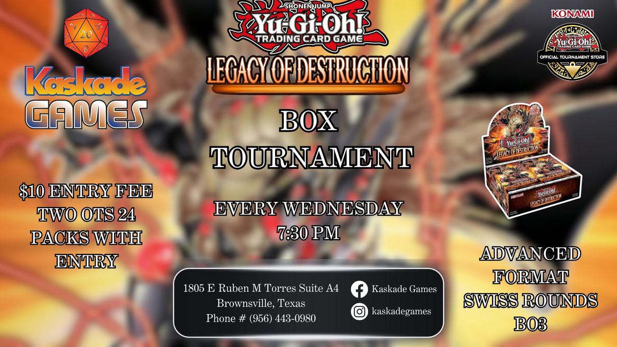 YuGiOh OTS Legacy of Destruction Box Tournament
