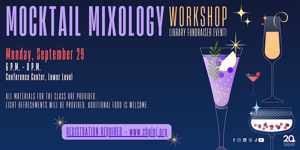 Mocktail Mixology Workshop - Library Fundraiser Event!