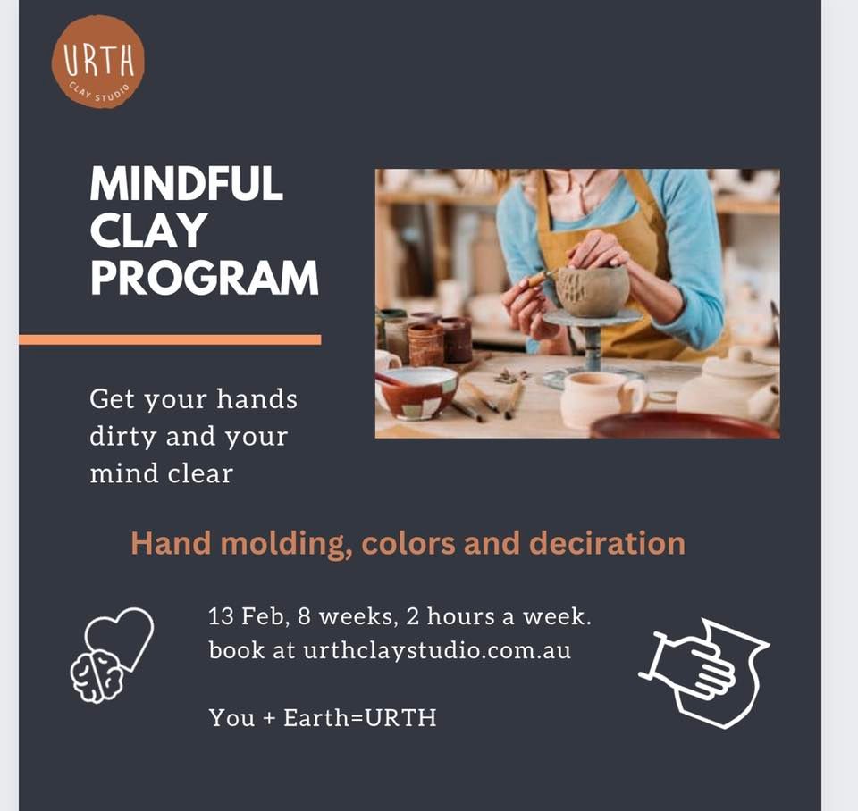 Mindful Clay Program, Hand molding, Decoration amd colors