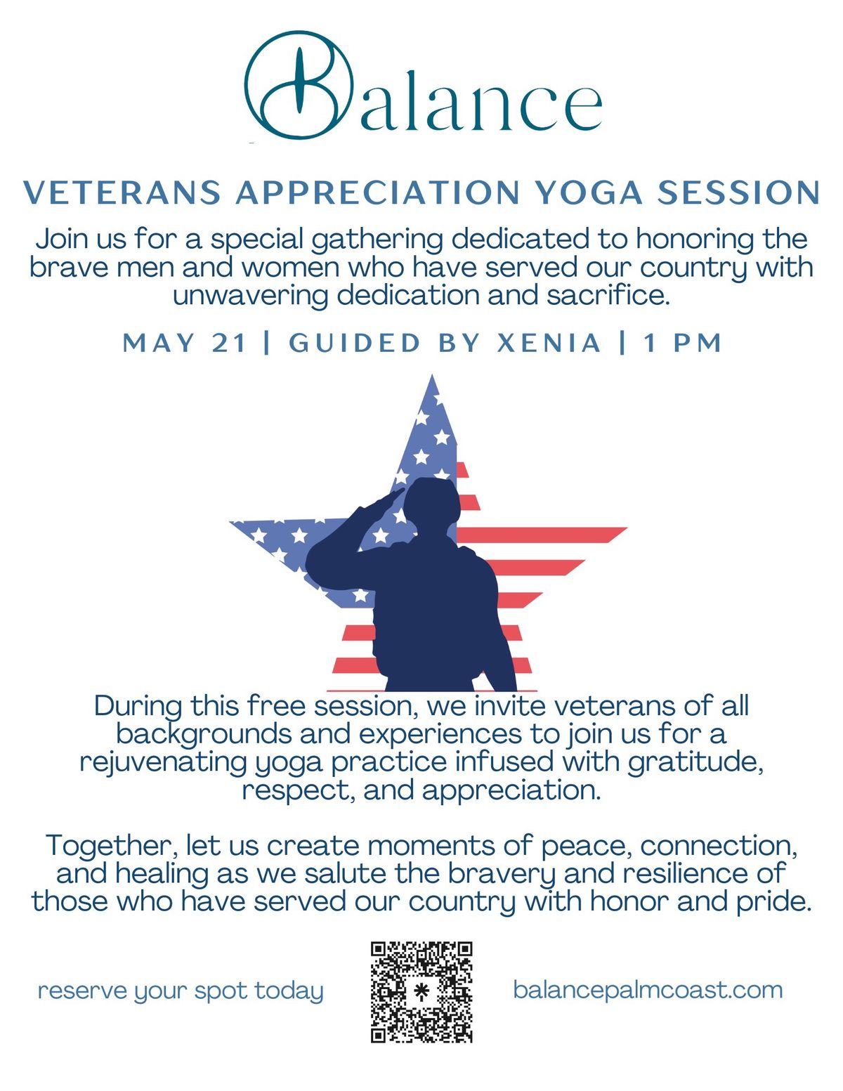 Free Veterans Appreciation Yoga Class