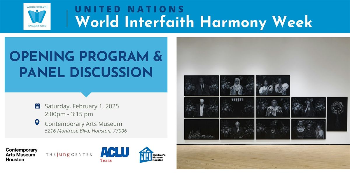 Opening Program & Panel Discussion: UN World Faith Harmony Week