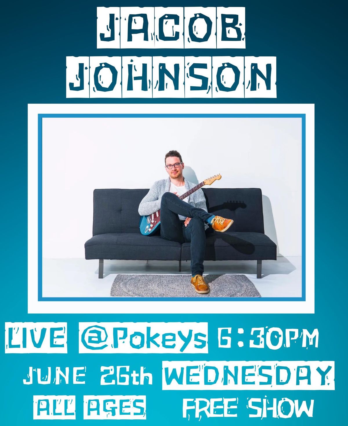 Jacob Johnson at Pokeys Music Hall & Eatery w\/ International Fingerpicking Champion Shohei Toyoda