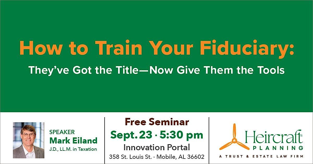 How to Train Your Fiduciary: They\u2019ve Got the Title\u2014Now Give Them the Tools