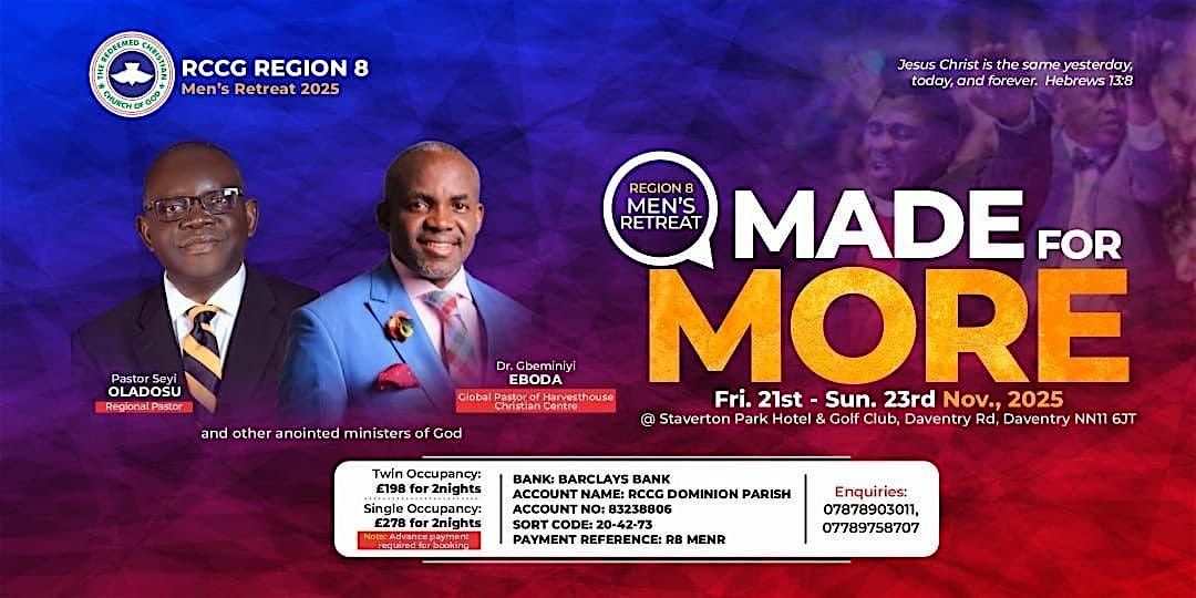 RCCG REGION 8 MEN'S RETREAT 2025