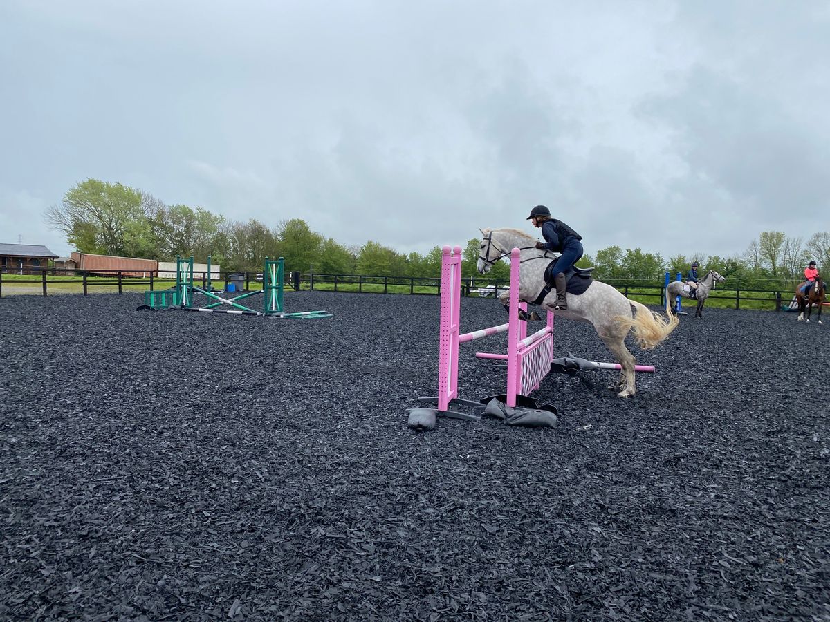 Show jumping training 