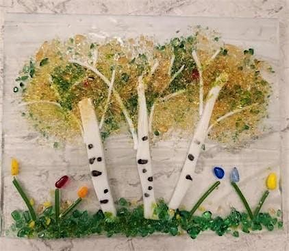 Fused Glass Aspen Trees