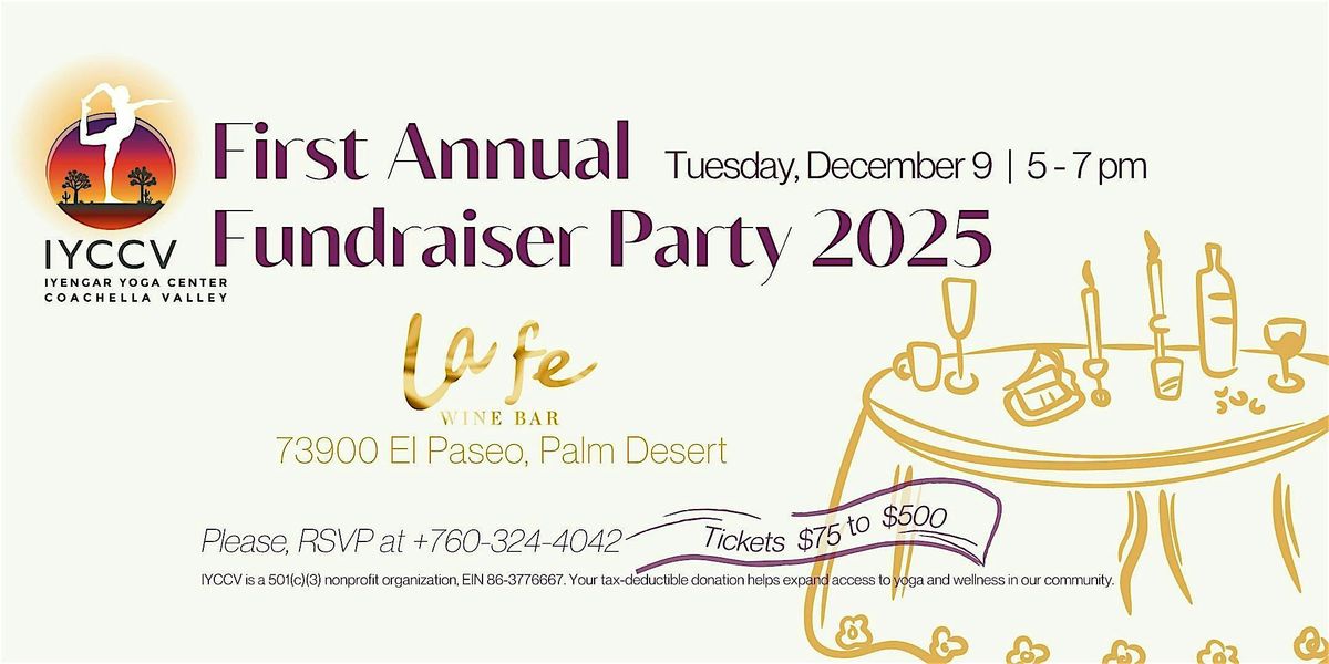 IYCCV's First Annual Fundraiser Party 2025