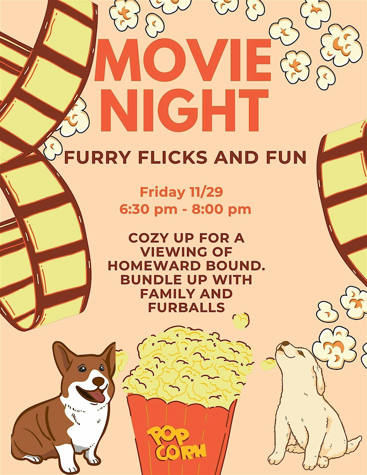 Furry Flicks and Fun-Movie Night at Pure Pawsh