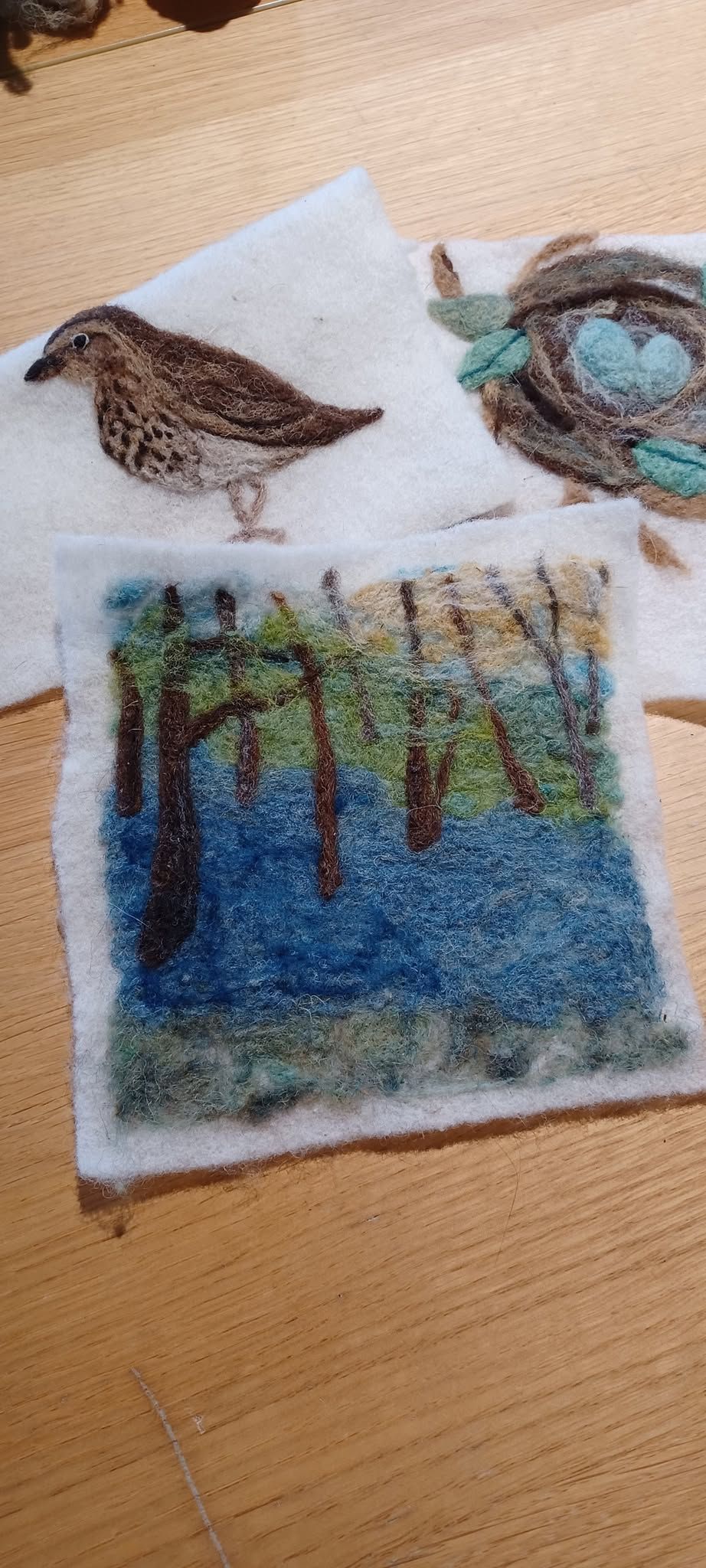 Needle felting class~ Landscape 