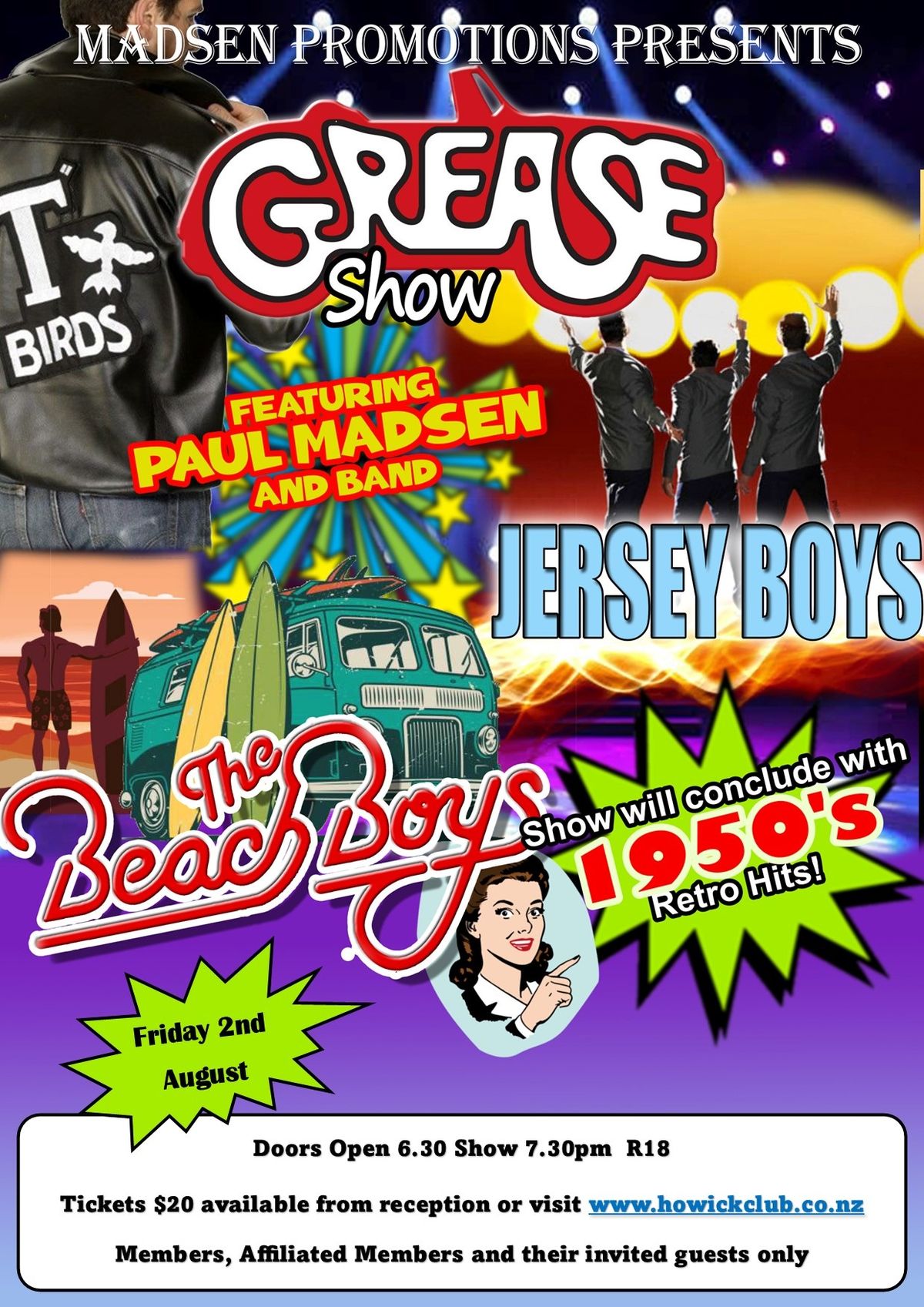 Grease, Jersey Boys & more Tribute Show