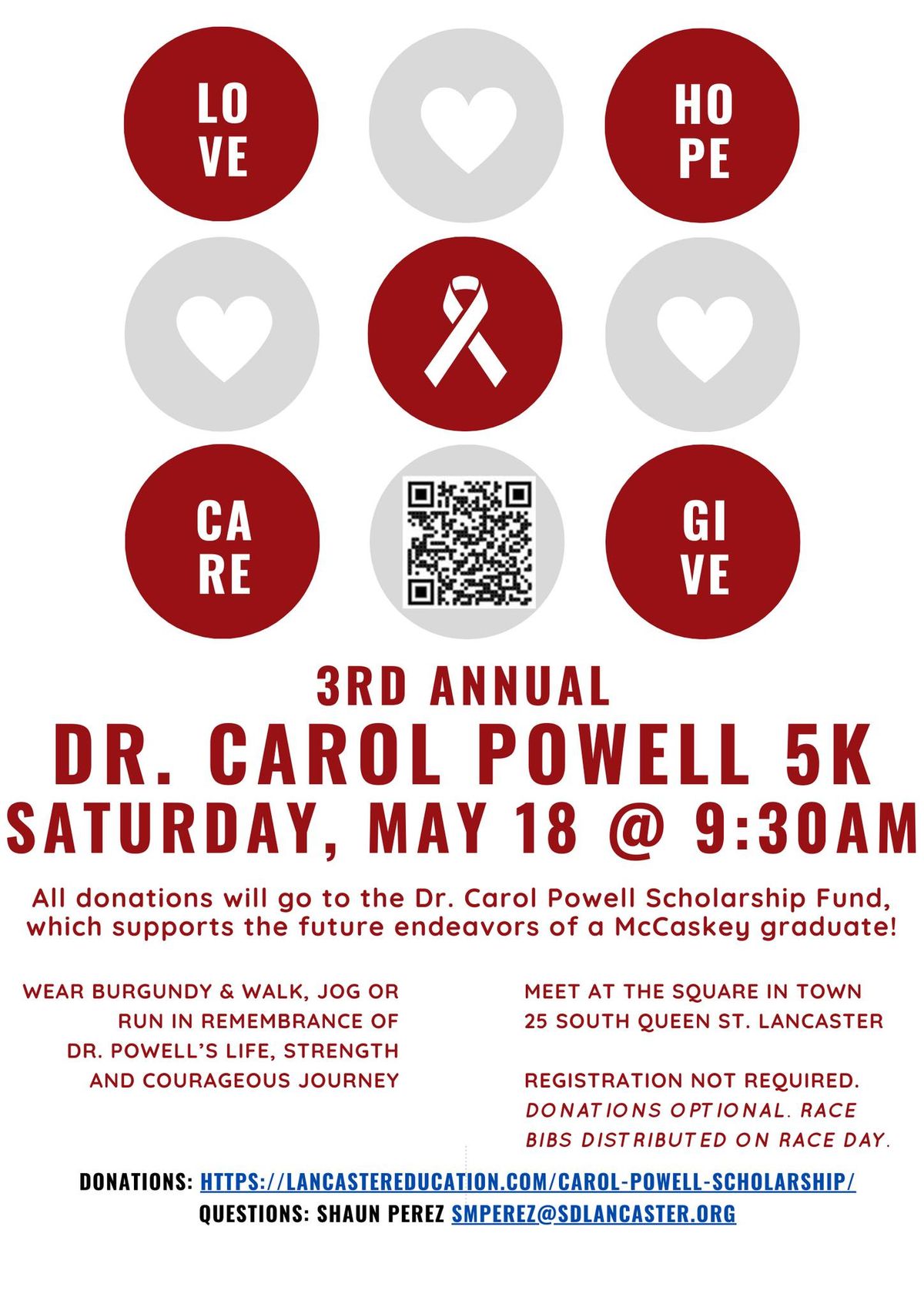 3rd Annual Dr. Carol Powell 5K 