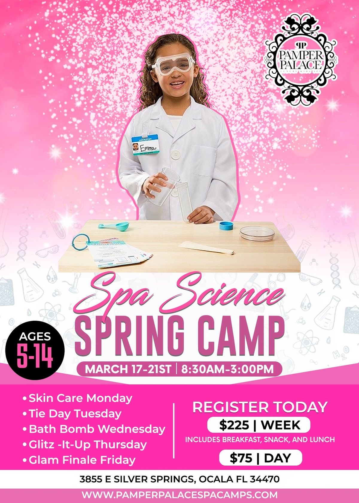 Spa Science \u201cSpring Break\u201d Camp