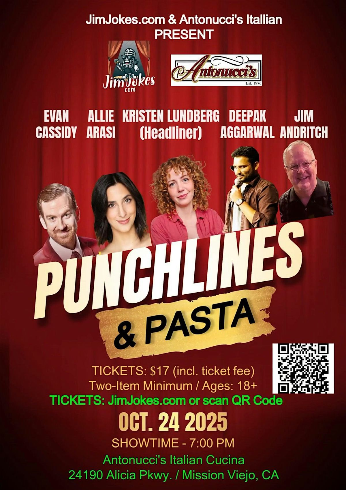 Punchlines & Pasta with Kristen Lundberg