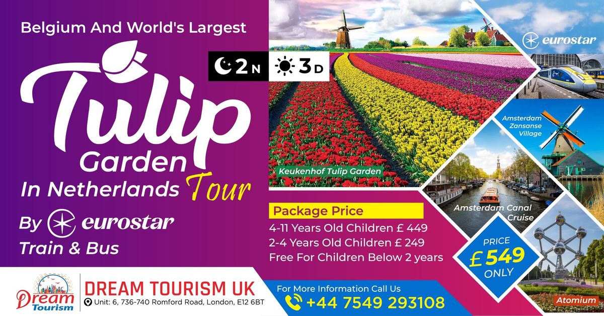 Tulip Garden Tour from London by Eurostar