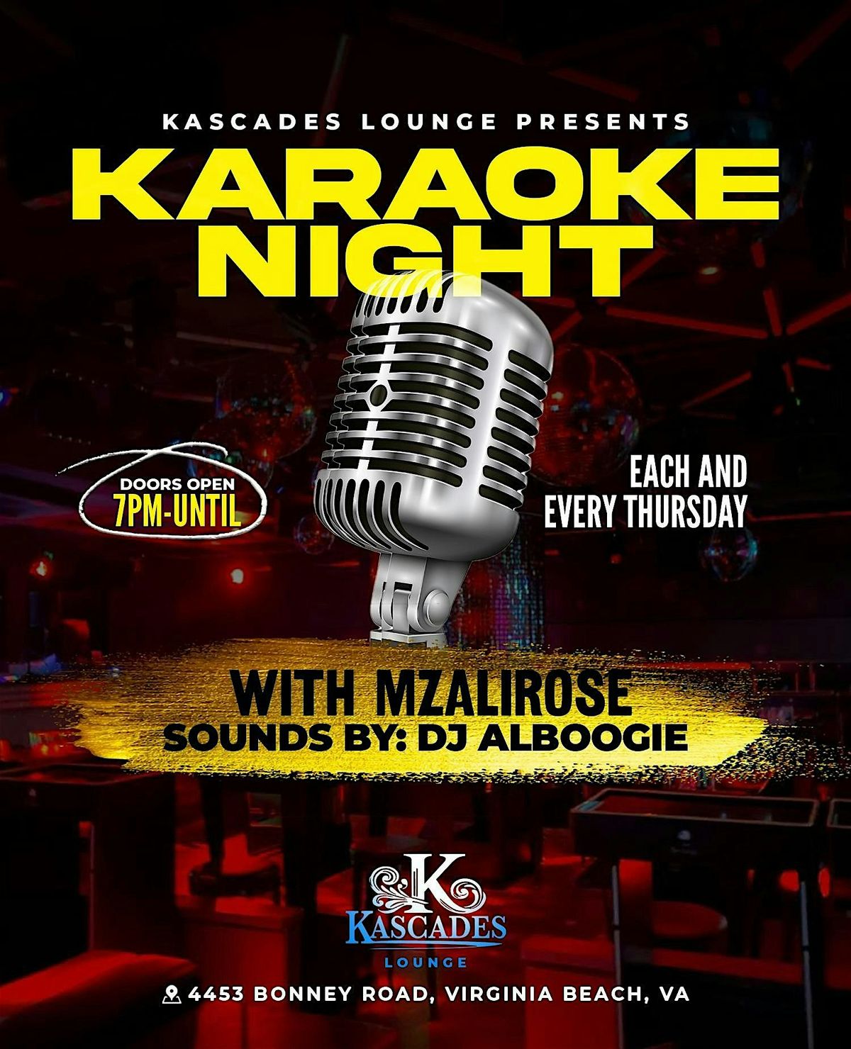 Karaoke Night at Kascades Lounge