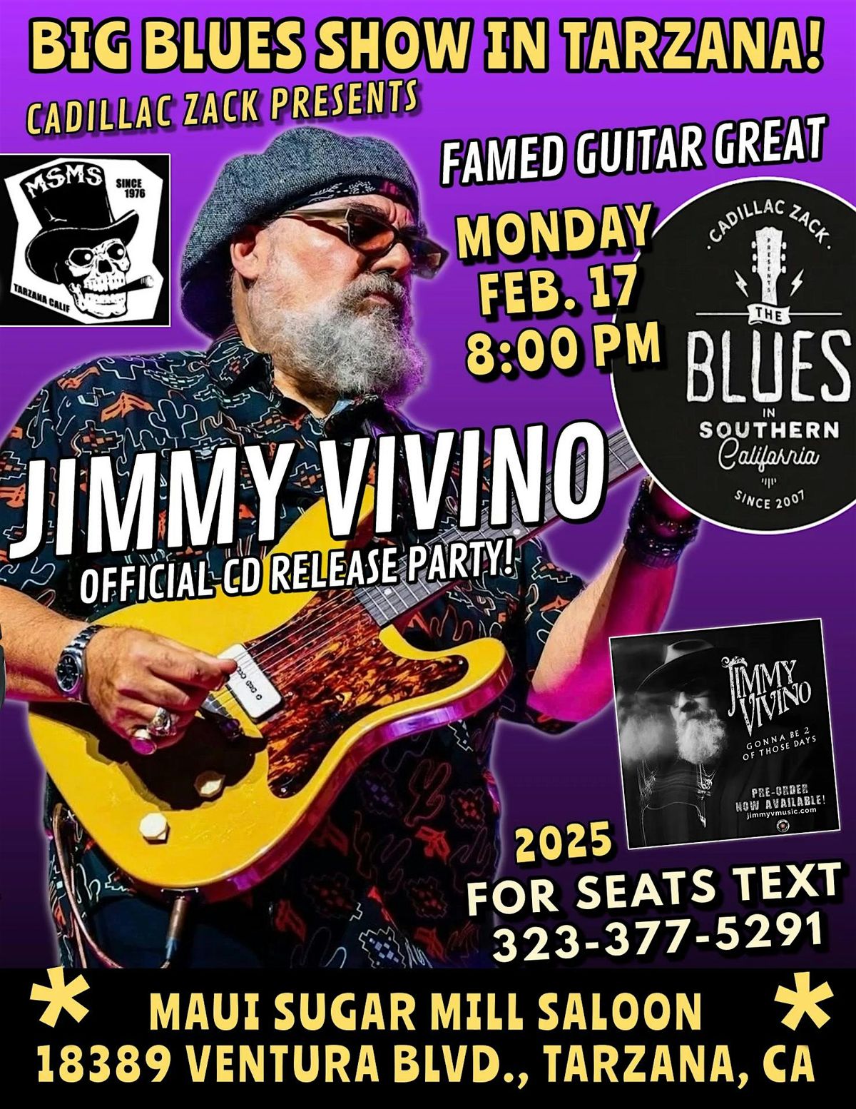 JIMMY VIVINO BAND - Famed Guitar Master's CD Release Party - in Tarzana!