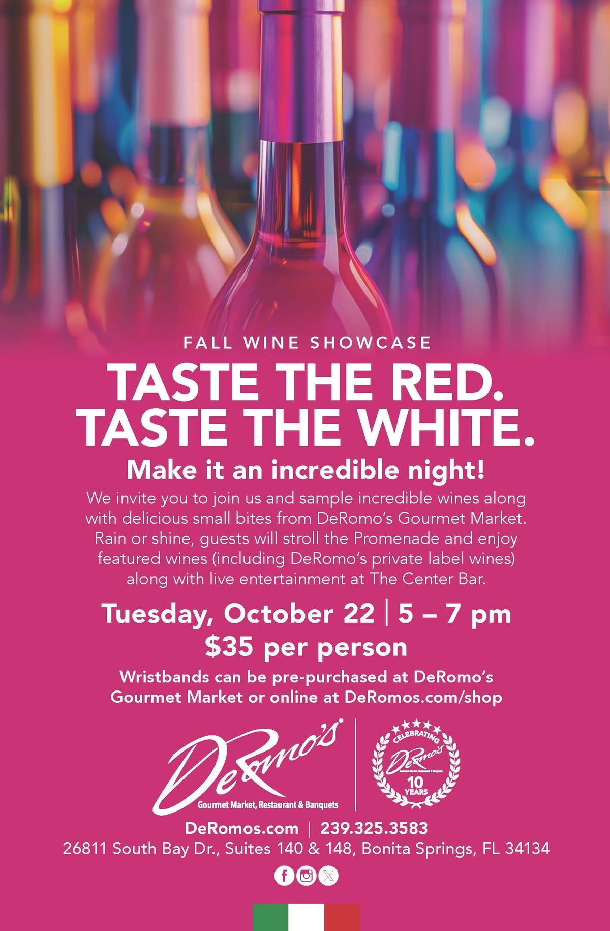 DeRomo's Fall Wine Showcase