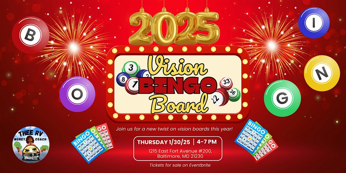 2025 Vision Bingo Board Party