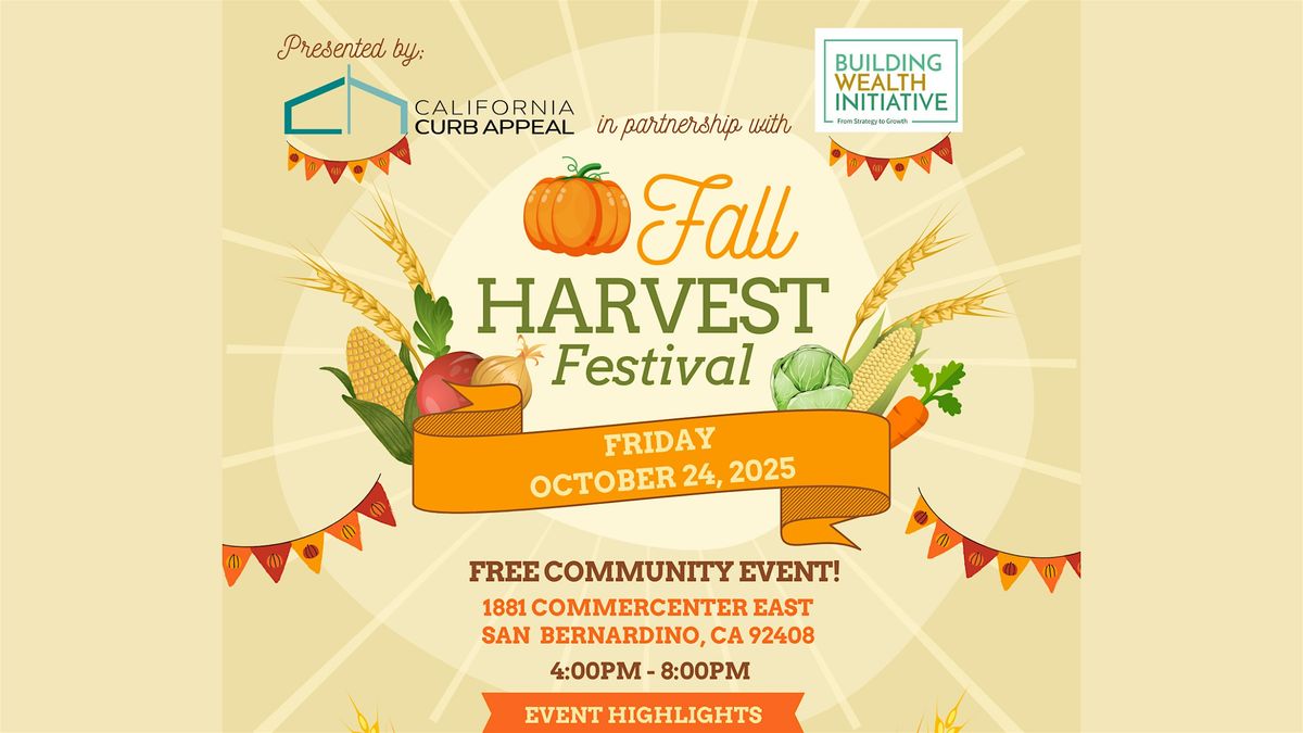 2025 Fall Harvest Festival: Free Community Event