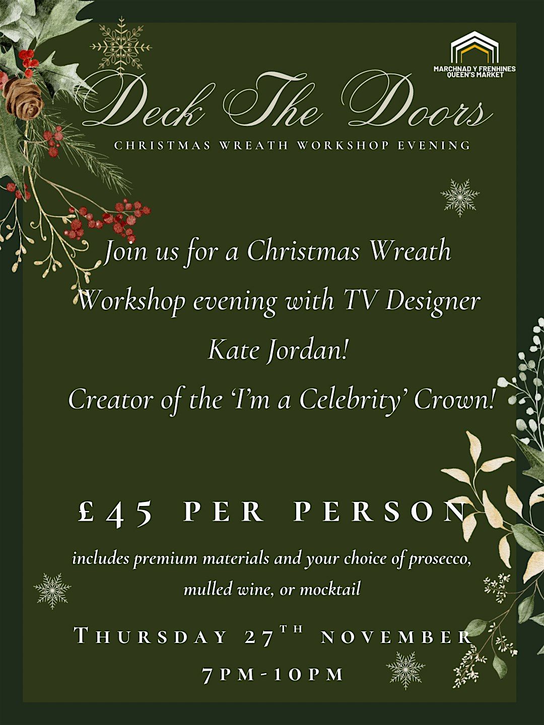 Deck The Doors Christmas Wreath Workshop