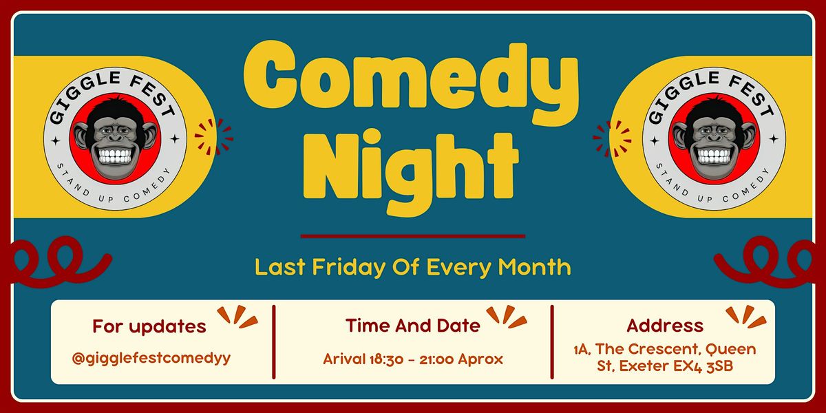 Giggle Fest - Exeter's Last Friday Of The Month - Comedy Show - Tabac