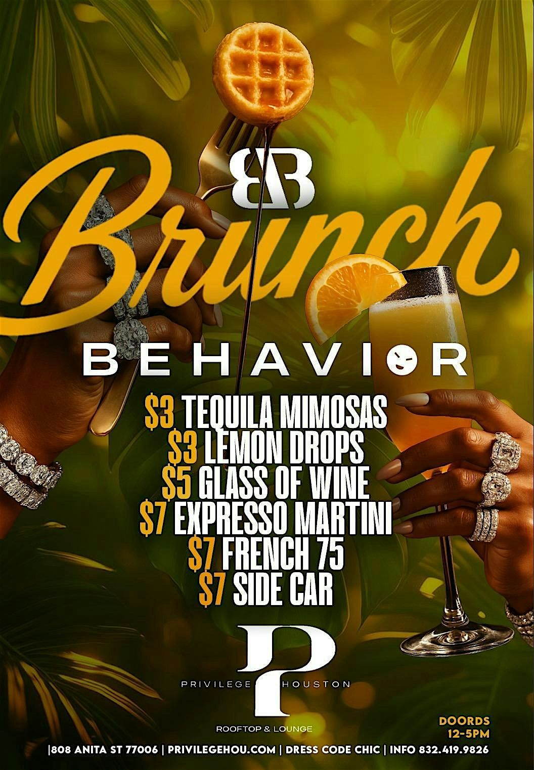 BRUNCH ROOFTOP HAPPY HOUR