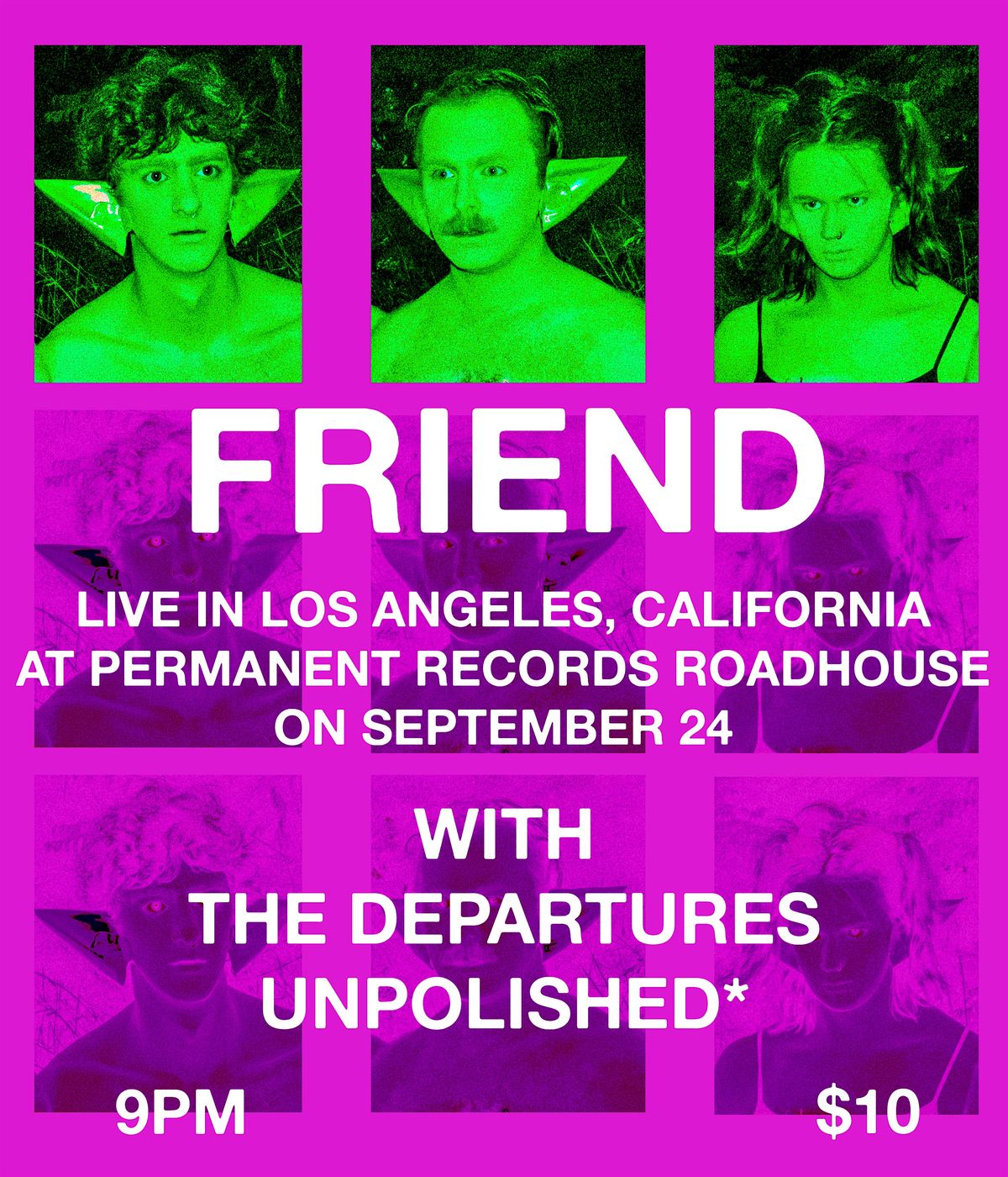FRIEND, The Departures, Unpolished