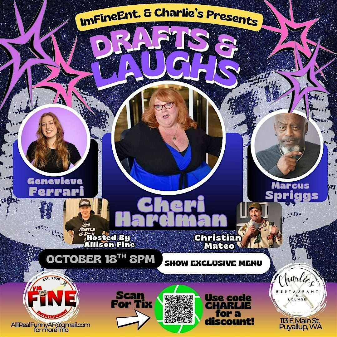 Drafts & Laughs @ Charlies - Starring Cheri Hardman