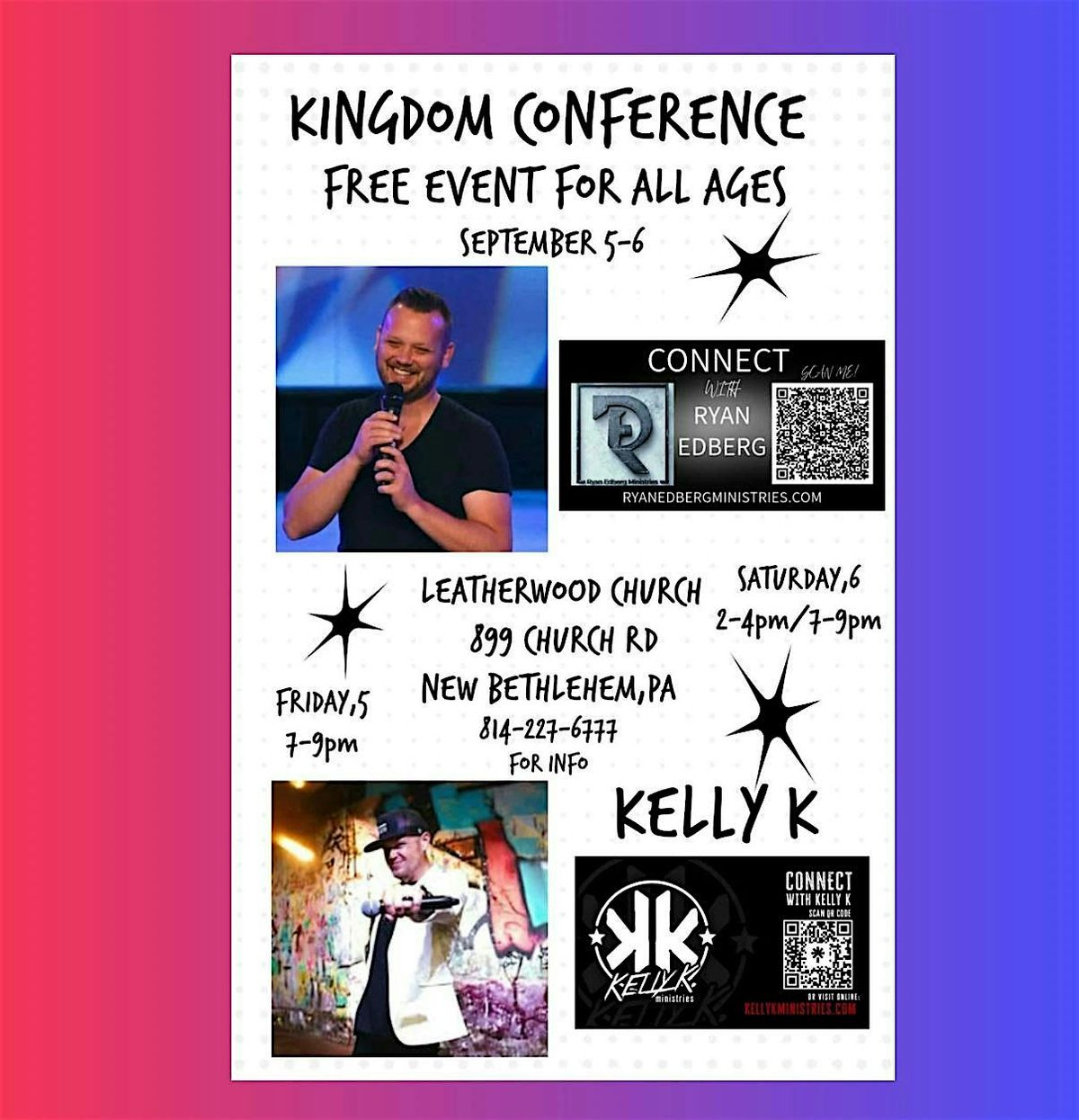 Kingdom Conference w\/Ryan Edberg and Kelly K