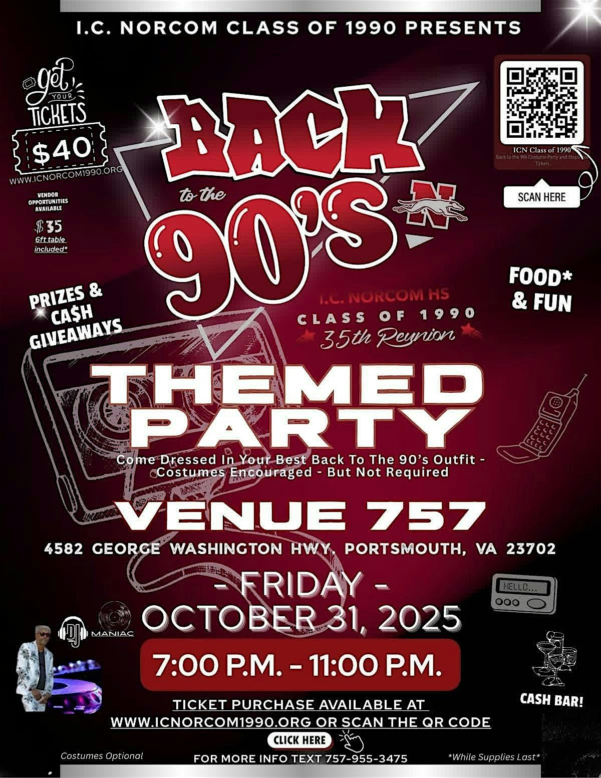 IC Norcom class of '90 Homecoming 90s Party
