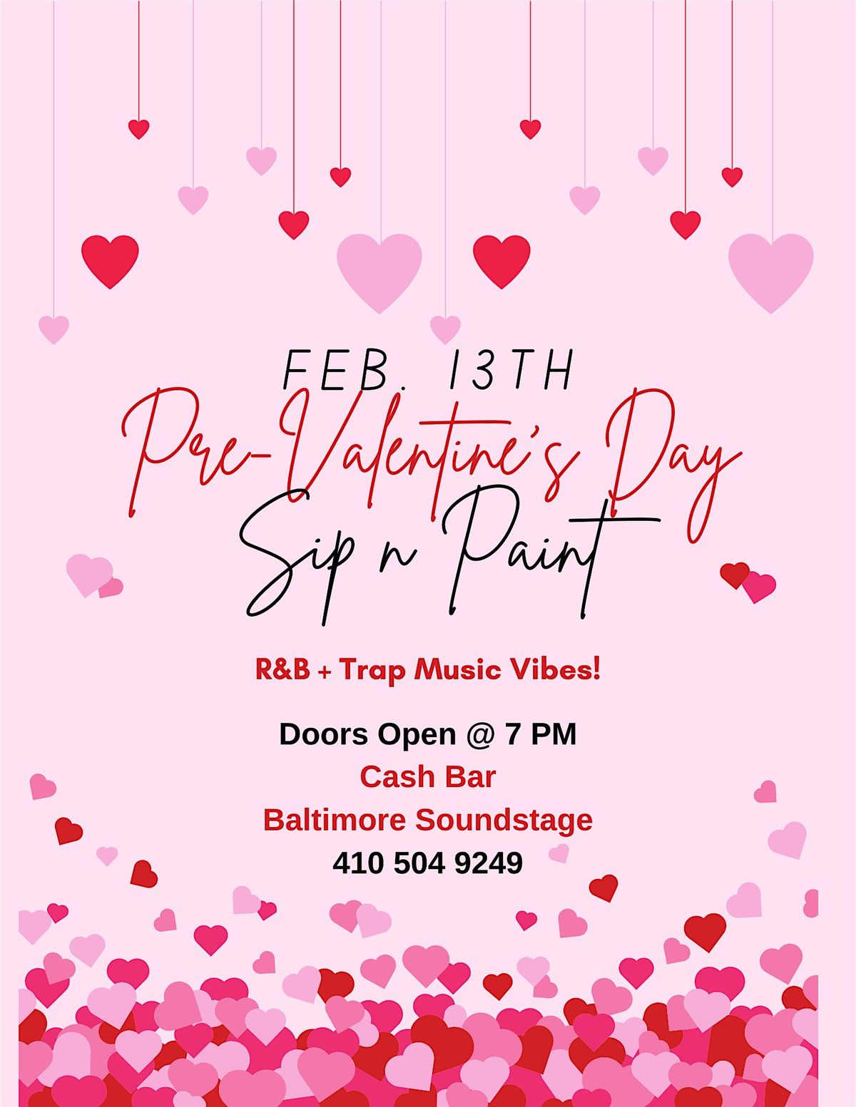 Pre-Valentines Day Sip n Paint @ Baltimore Soundstage!!!