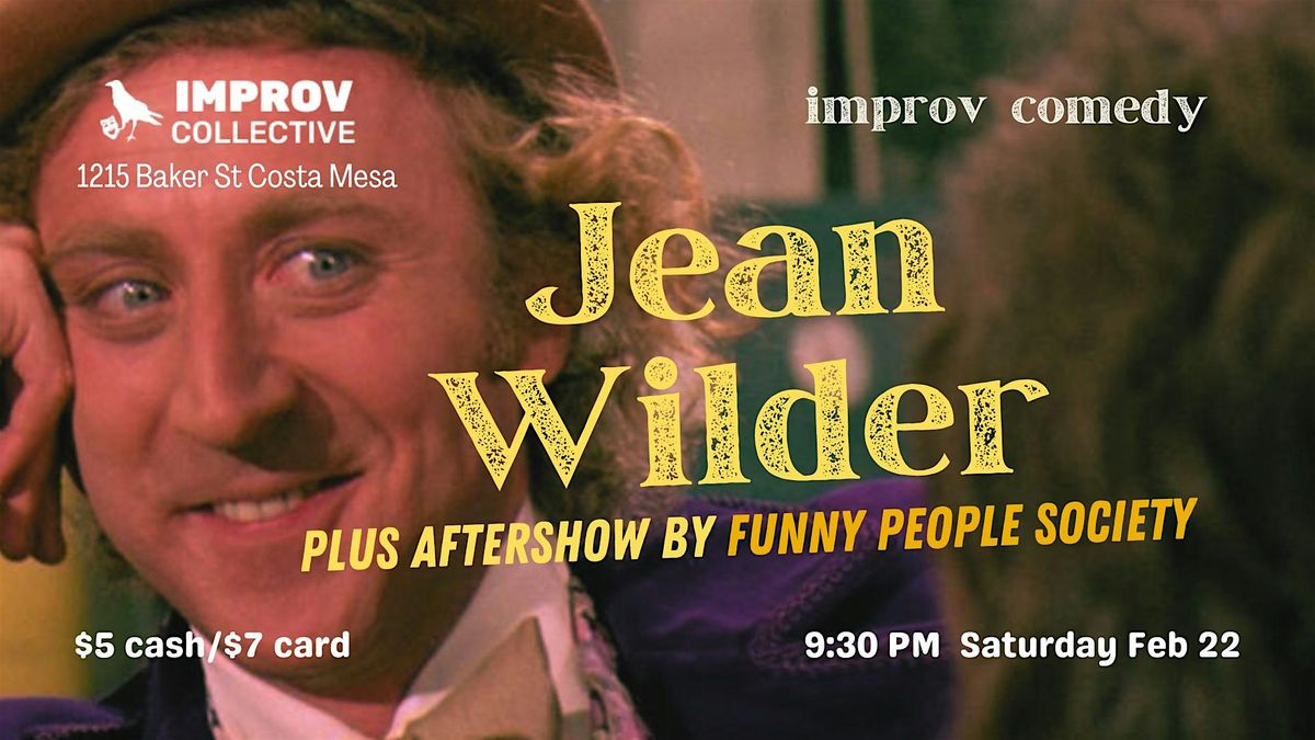 Jean Wilder + Funny People Society Aftershow 