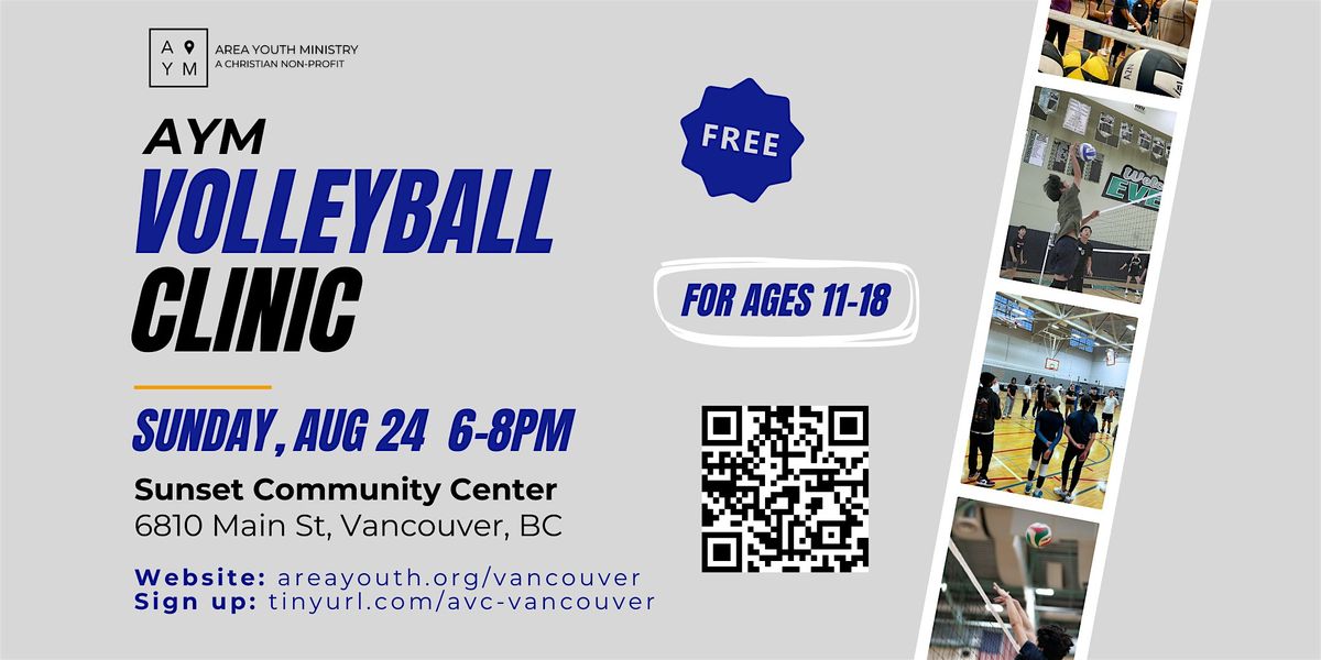 Free Volleyball Clinic for Youth!