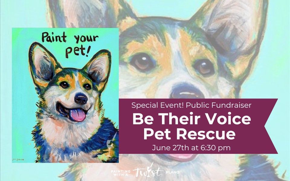 Be Their Voice Pet Rescue Public Fundraiser