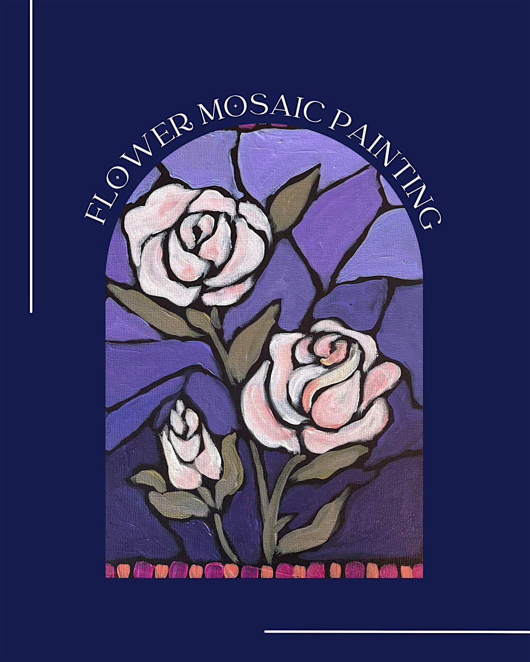 Flower Mosaic Painting