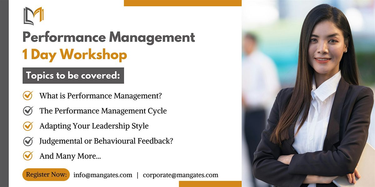 Performance Management 1 Day Workshop in Washington, DC on Nov 11th, 2024