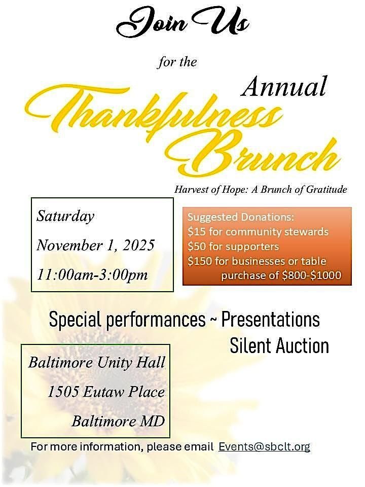 Harvest of Hope: A Brunch of Gratitude
