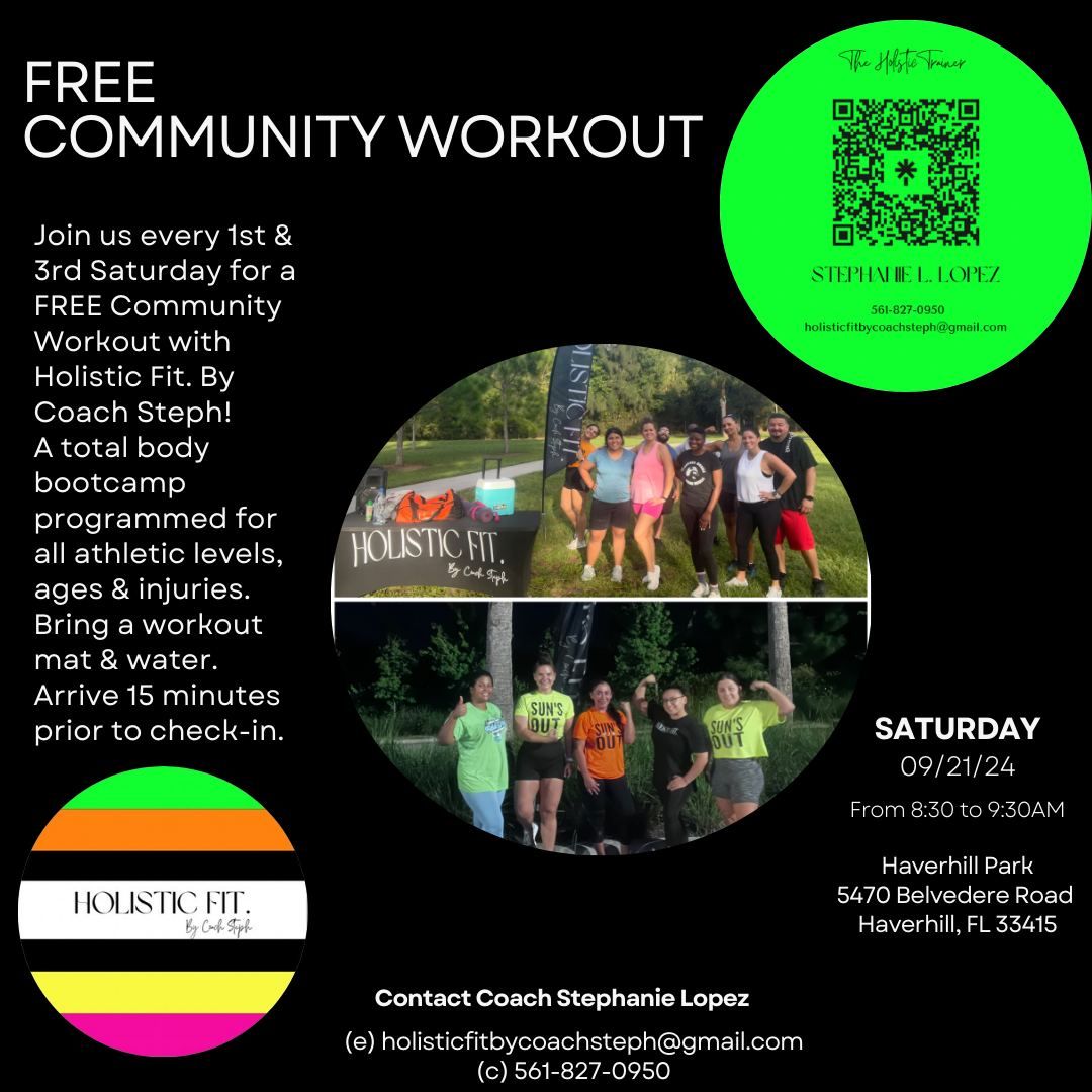 Free Community Workout Saturday 09\/21