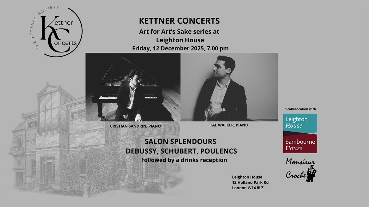 Art for Art's Sake | Kettner Concerts at Leighton House | Salon Splendours