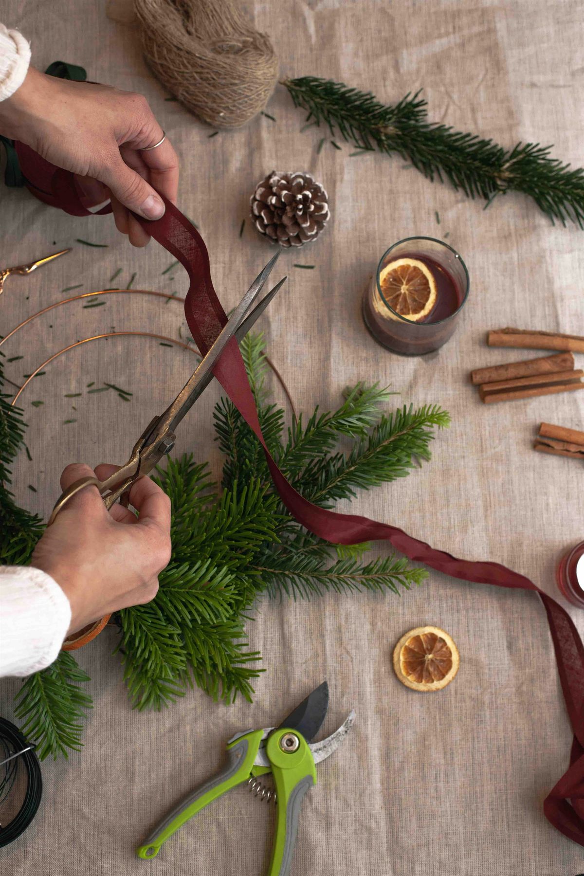 Wreath Making at Reggies Ansdell