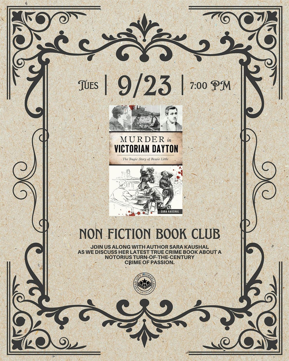 "M**der in Victorian Dayton" Book Club & Author Event