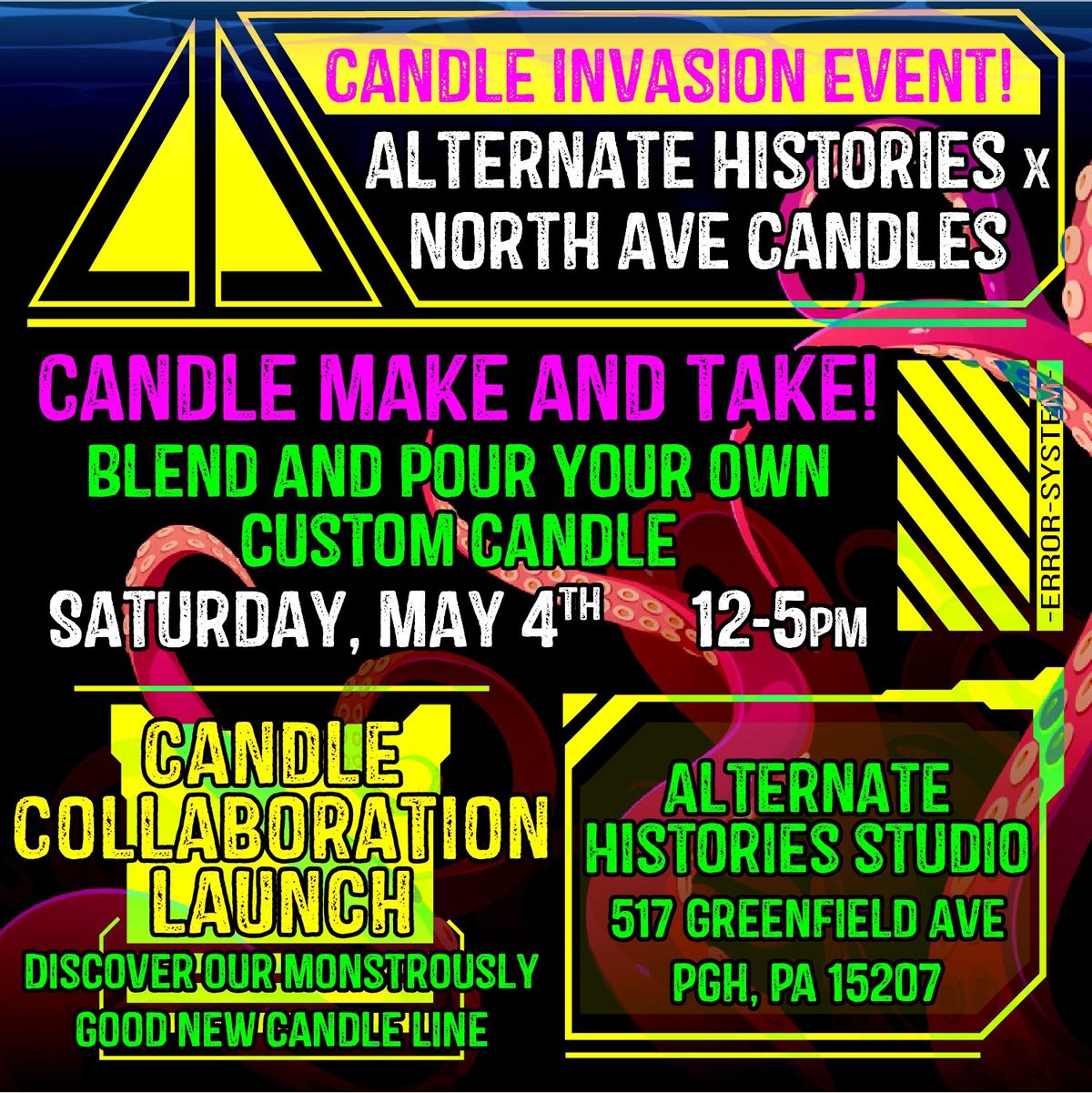 Candle Make & Take and Collaboration Launch