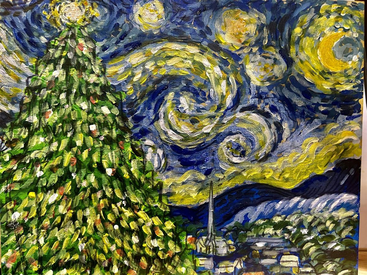 Paint & Wine: Christmas Starry Night